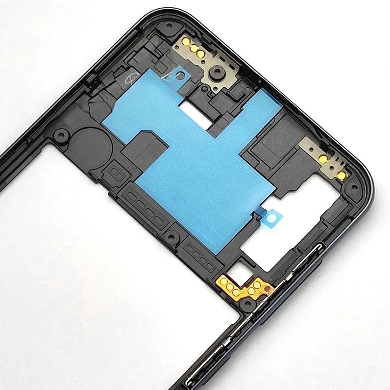 Middle Frame For Samsung Galaxy A50 2019 A505 SM-A505F Housing Middle Frame Battery Cover Back Panel Rear With SIM Card Tra