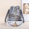Shoulder Bucket Bag, Atmospheric Mother Shoulder Messenger Bag, Light Luxury Temperament, Snake Pattern, Child And Mother Bag Tide