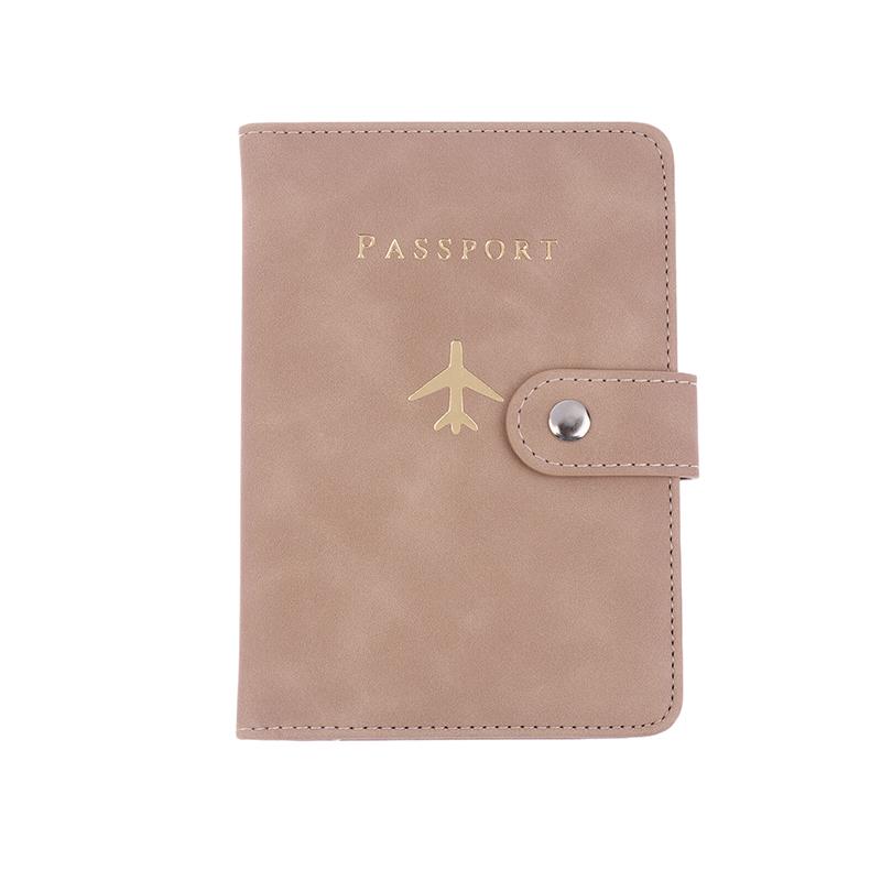 1Pc Id Holder With Airplane Clasp Pu Leather Travel Passport Cover Multiple Card Slots Passport Holder Unisex Travel Organizer