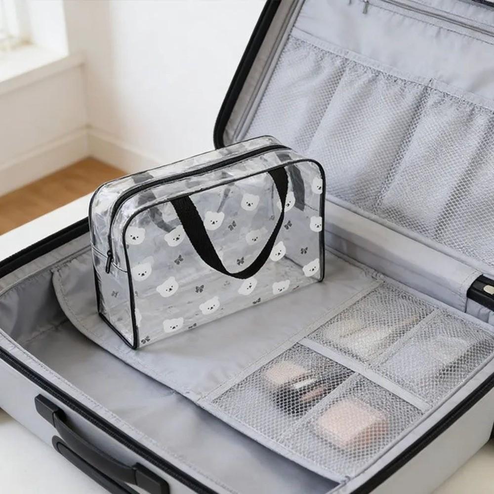 Langlebige Toilettentasche mit großem Fassungsvermögen, wasserdichte PVC-Make-up-Tasche, Schwimmtasche