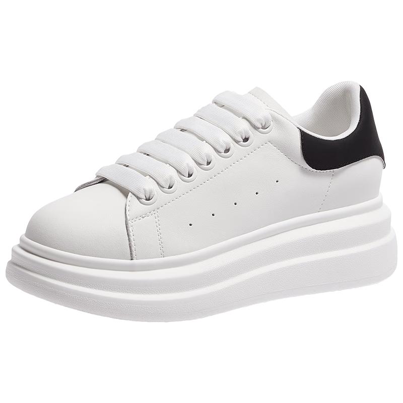 Camel Unisex Platform Lace-Up Casual Skate Shoes 38