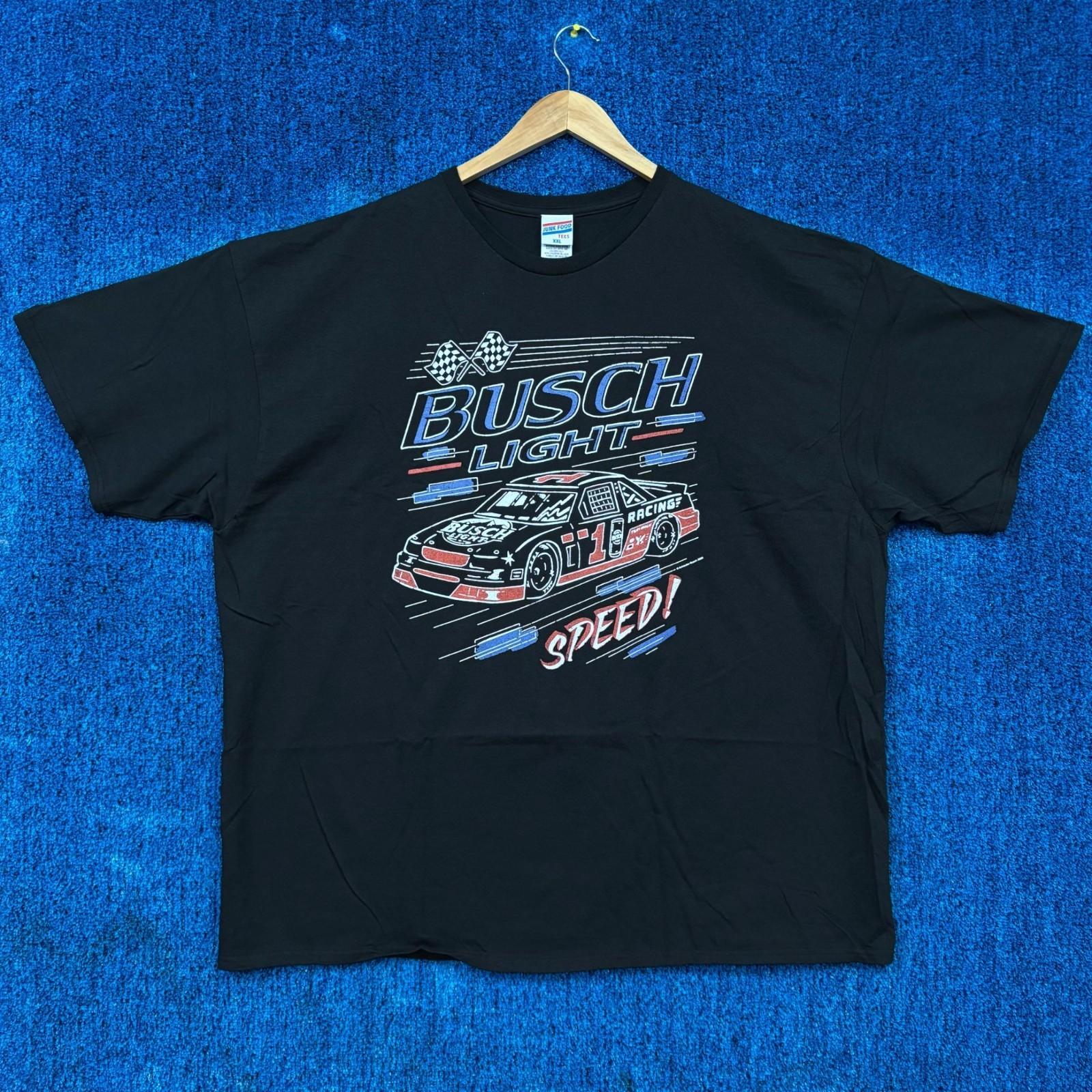 Busch Light Racing Speed Beer Racecar Tailgate Promo Tee XXL Unisex T-Shirt XXL