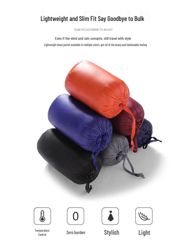 2024 Men's Lightweight Down Vest: Fashionable Stand-up Collar, Sleeveless, 50% Down.