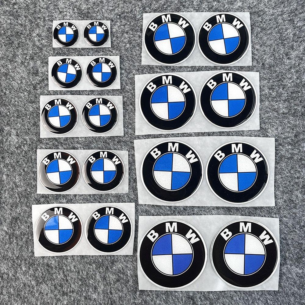 2pc Car Smart Key Emblem Sticker Car interior sticker Accessories For BMW M Power I3 G08 F15 F16 G20 E34 F94 F95 G30 G11 G12 E36 cybr60