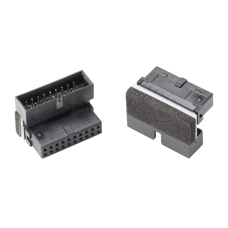 USB3.0 90 Degree Right Angle Computer Motherboards Header Adapters For Space Saving Design Stable Connection