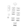 11PCS Glass Lift Button Sticker Door Armrest Panel Decal Replacement for 3 4 Serise F30 F32 2013‑2019