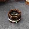 Ensemble de Bracelets Bohèmes Faits à la Main en Coque de Coco et Perles en Bois: Unisexe, Mode Rétro, Collection 5 Pièces
