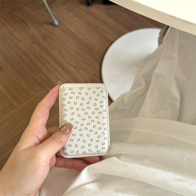 Ins Cute Magsafe Magnetic Card Clip Phone Case For Iphone 15 Pro Max Magnetic Wallet Card Holder Phone Accessorie