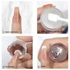 Transparent Nail Seal With Scraper Erasable French Nails Stamp Template Printing Tool Nail Polish Stamping Manicure Tool