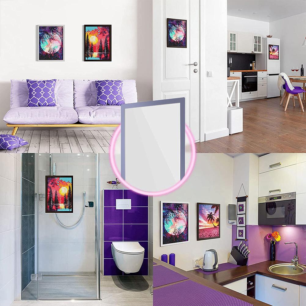 3 Pack Magnetic Diamond Picture Frames Self Adhesive Frames Diamond Art Painting Frames for 30x30cm/30x40cm Diamond Art Canvas