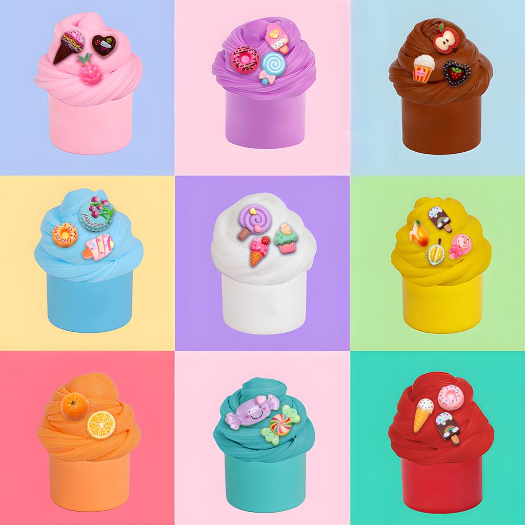 Random Color Slime Kit for Kids, Soft Stretchy Non-Sticky Slime, Stress Relief Sensory Toy, Safe DIY Gift for Boys and Girls
