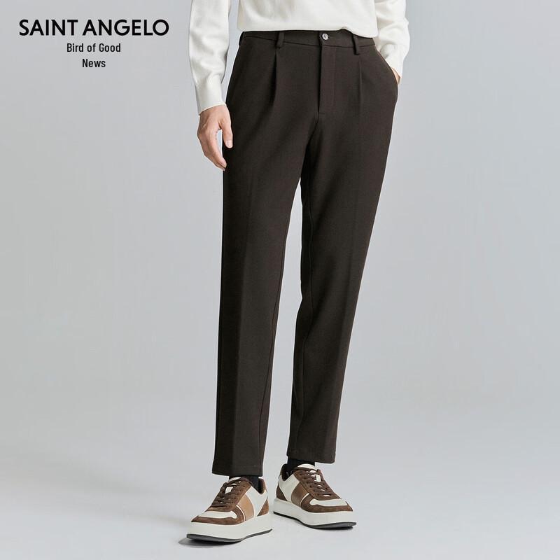 

Men s Business Casual Straight-Fit Ankle Trousers 34