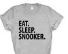 Eat Sleep Snooker T-Shirt: Soft Cotton Blend, Mens Womens Gift