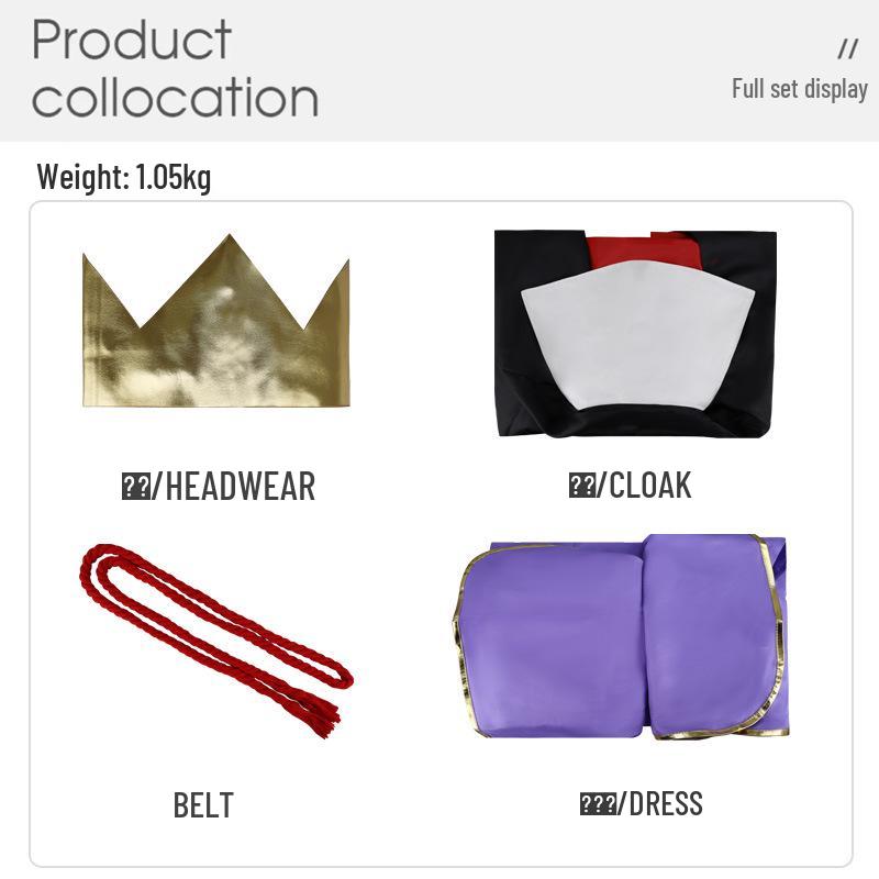 Juji Yuan Snow White Queen Magic Mirror Full Cosplay Costume Set