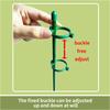 10pcs Plant Support Stakes 60cm Garden Tomato Pepper Vine Trellis with 20 Fixing Rings