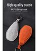 Suitable Key Case for BAIC Alpha S/T: High-End Suede with Snap Closure, Designed for Women