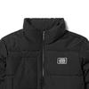 Vans Solid Color Stand Collar Mid-Length Loose Zipper Jacket Long Sleeve Unisex Jacket Black VN000H22BLK