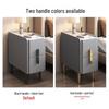 Solid Wood Light Luxury Ultra-Narrow Bedside Cabinet, 20cm Wide, Multi-Layer, Fully Assembled for Small Spaces