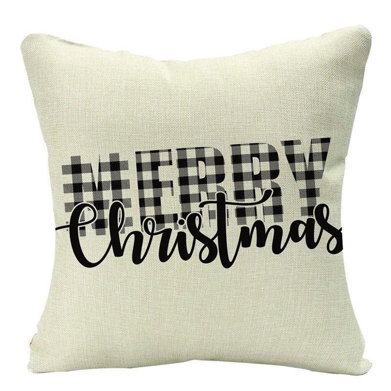 Festlicher Weihnachtskissenbezug mit entzückendem Rentier- und Schneeflockendesign