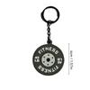 Mini Silicone Weight Plate Keychain Gym Gifts for Gym Lovers Fitness Trainer Mobile Phone Backpack Accessories