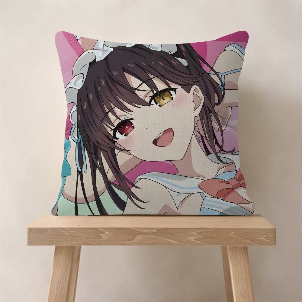 Anime DATE A LIVE Cushion Cover Car Throw Pillow Case For Sofa Car Christmas Gift