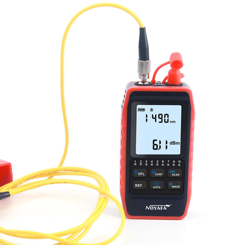 Noyafa Mini Optical Power Meter NF-908S Visual Fault Locator RJ45 Cable Red Light Function Dual-mode Lead Finder LED Function