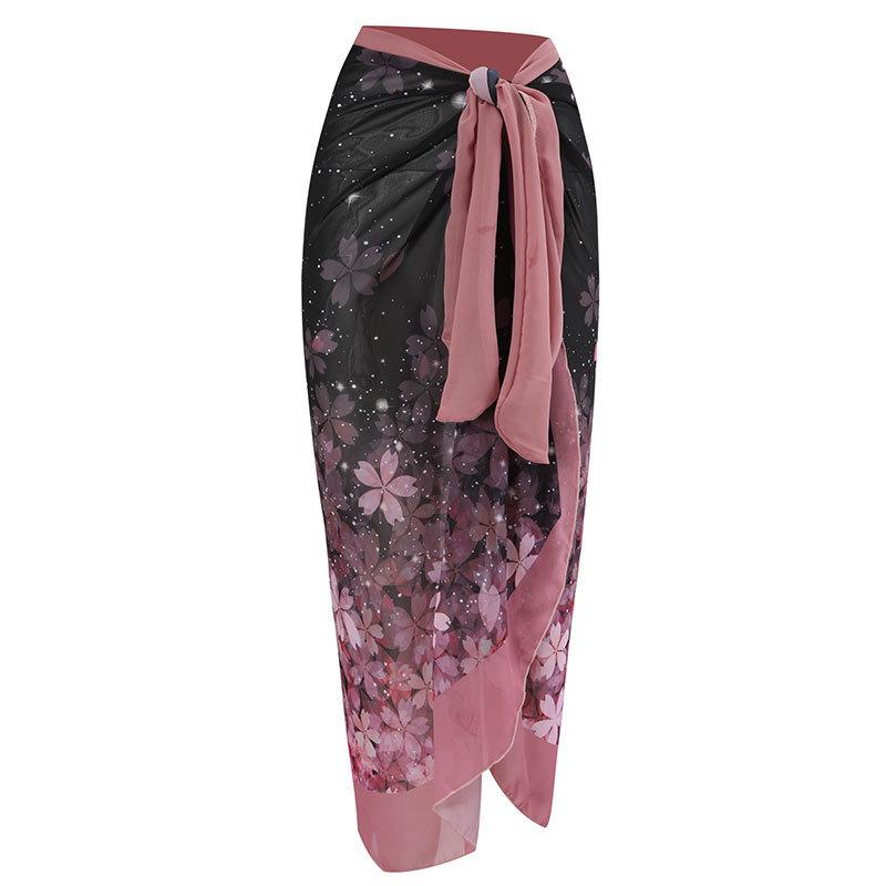 

2024 Європейський та Американський Шик Суцільний Купальник для Стягування Живота з Шифоновою Пляжною Спідницею One Size