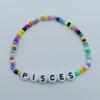 Colorful Beaded Bracelet Rainbow Friendship Bracelet Elastic Stretch Letter Beaded Bracelets for Kids Girls