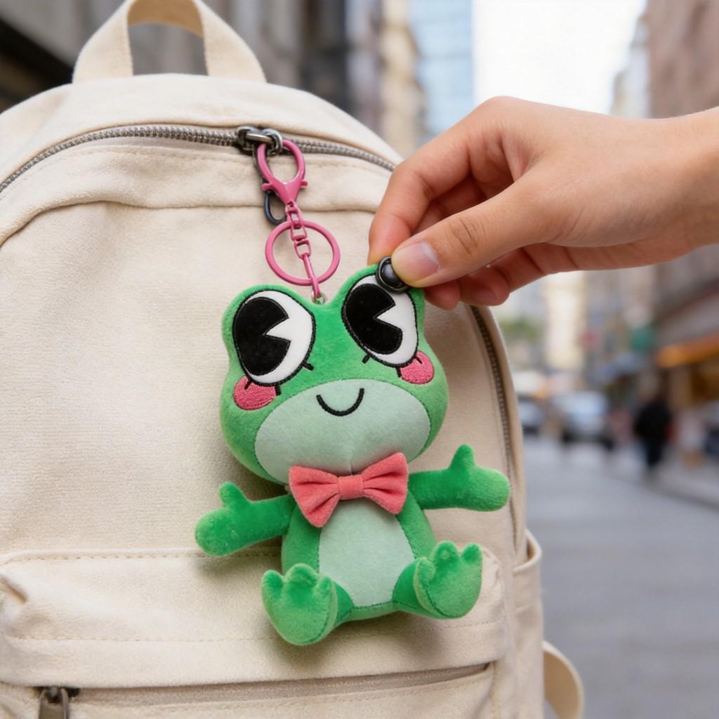 Digital Circus Cute Sitting Frog Plush Toy With Magnet Attachment For Kids Gift