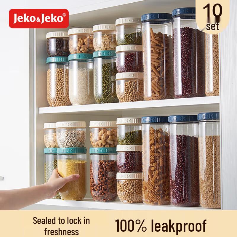 

JEKO&JEKO 10-Piece Sealed Food Storage Container Set