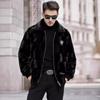 New Autumn Winter Thickened Fur Jacket Men's Jacket Coat Imitation Mink Lapel Fur Integrated