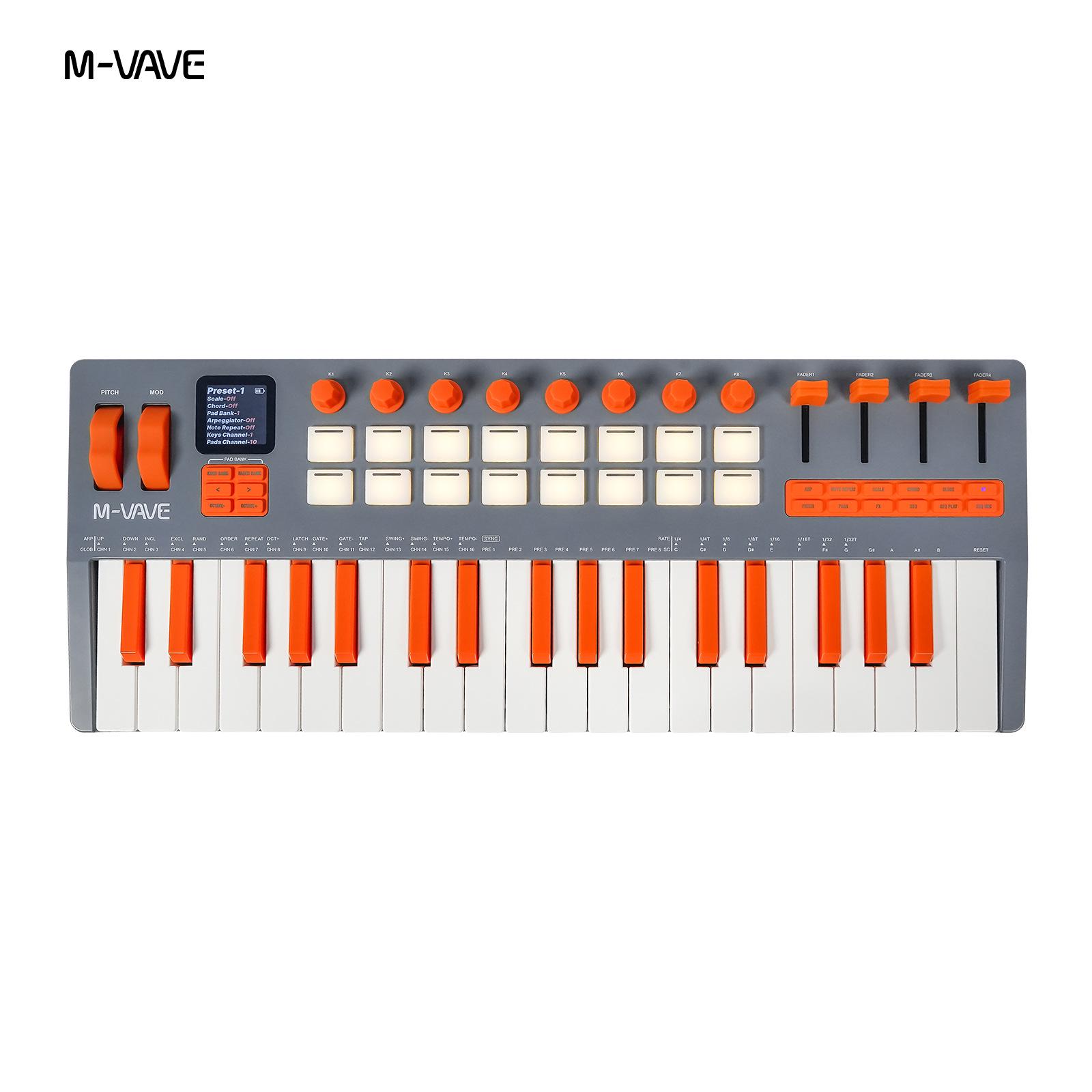 

SMK-37 Elite MIDI-клавиатура-синтезатор тяжелого веса со встроенным источником звука для живых выступлений и аранжировки. *