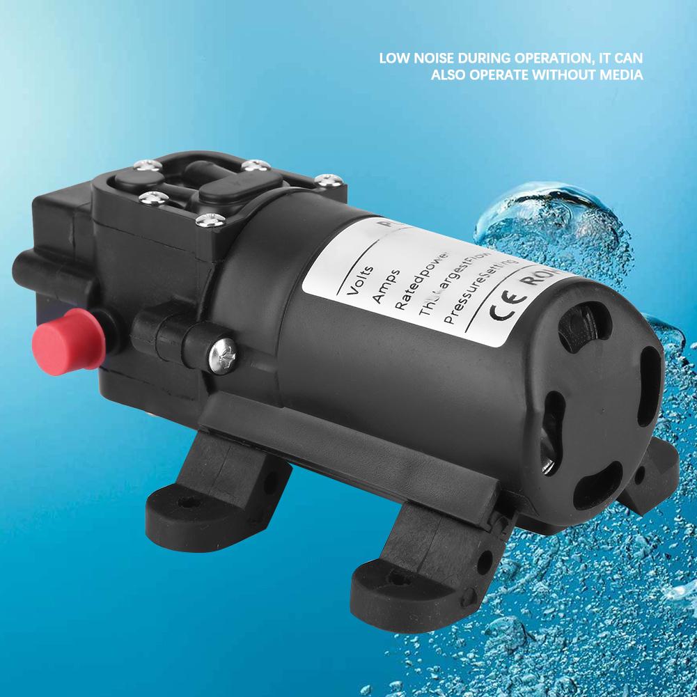 Double Side Straight Pipe Self Priming Single Suction Diaphragm Water Pump 24V 70W