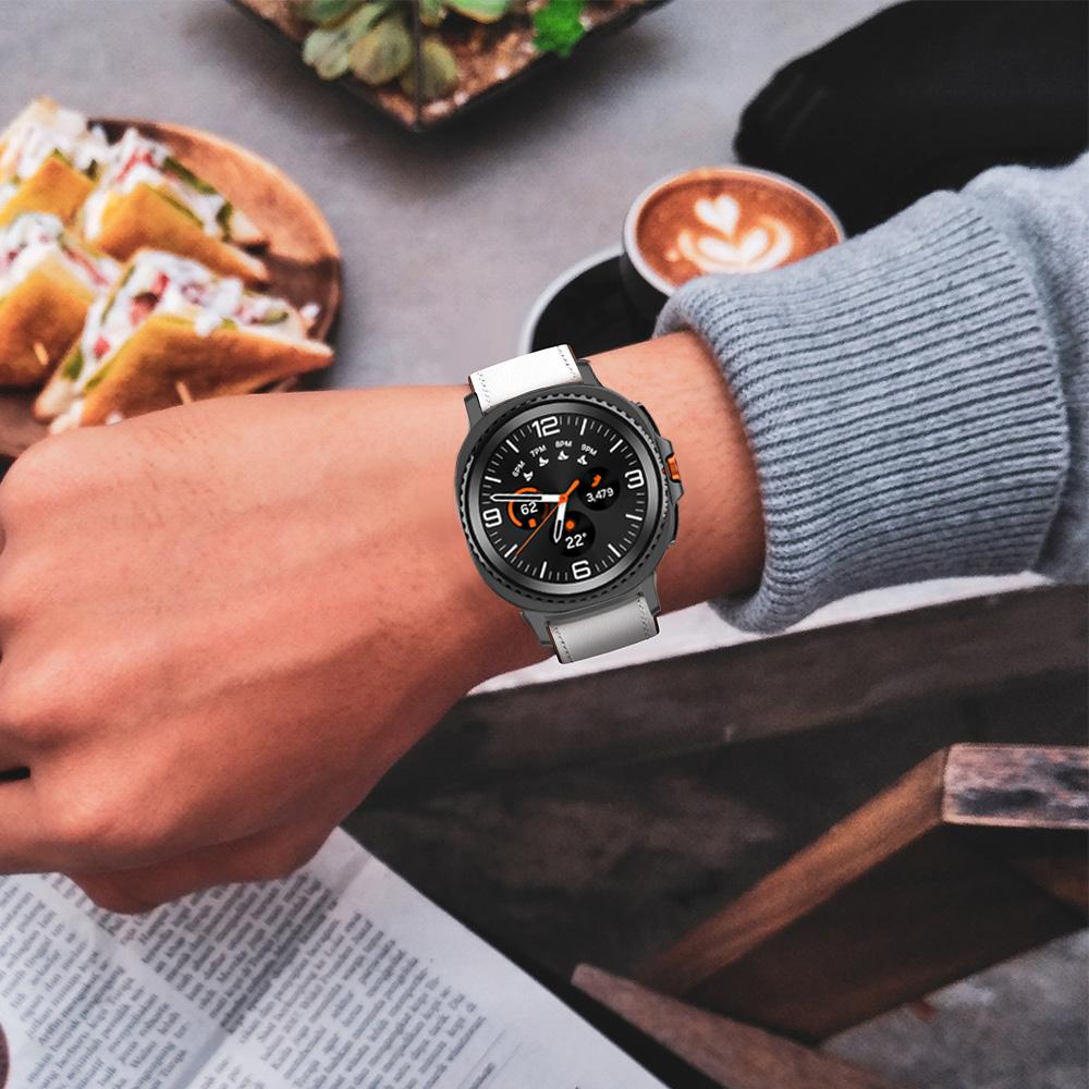 Leather Band for Samsung galaxy watch 8 40 44mm /8 classic 46mm Business Strap for galaxy ultra 2025/7 47mm Smartwatch Bracelet