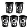 Reusable Grooms To Be Plastic Cups Tumblers Large Capacity Drinking Cups Set for Wedding Reception Decoration 5Pcs