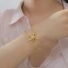 Cazador Starfish Cuff Bracelets for Women Stainless Steel Adjustable Waterproof Bangle Bracelet Jewelry Mother's Day Gift