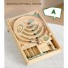 Wooden Pinball Machine Board Games Flipper Automat Mini Pinball Brain Teaser Pinball Table Game Party Social Adult Kids Toy Gift