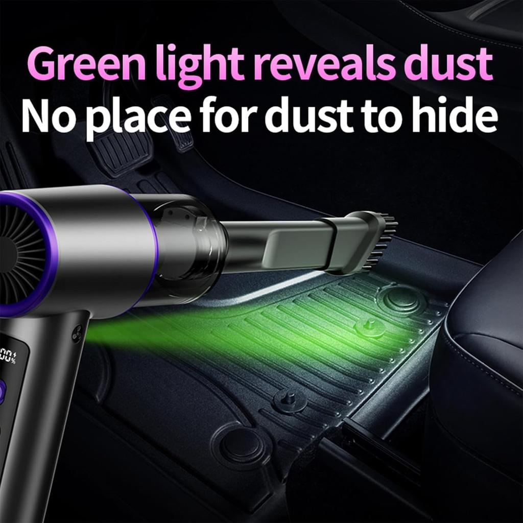 Portable Cordless Car Vacuum 22000PA, 4-in-1 Handheld Vacuum with Brushless Motor for Car, Home, Office, Camping, Pet