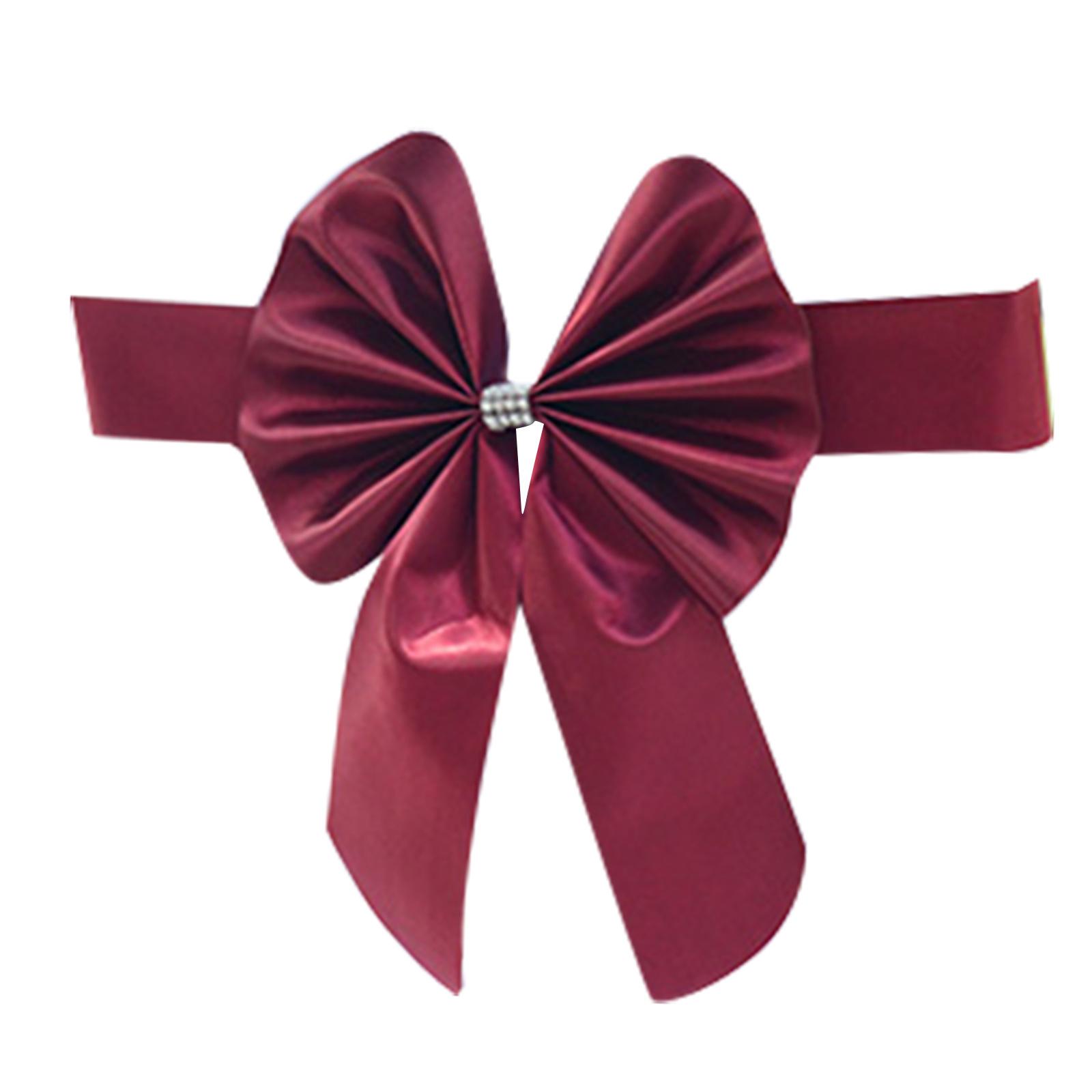 

Эластичная спинка стула атласный бант атласные ленты для стула декоративный бант завязки для стула для роскошного домашнего декора 1