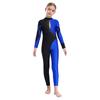 Jenter Elegant Danse Jumpsuit Langermet Ståkrage Skinnende Rhinestone Dekorert Kontrastfarge Hul Rygg Design