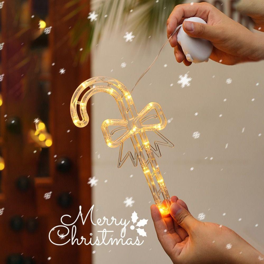 Suction Cup Snowflake Light Warm Light Christmas Decoration  Holiday Lighting