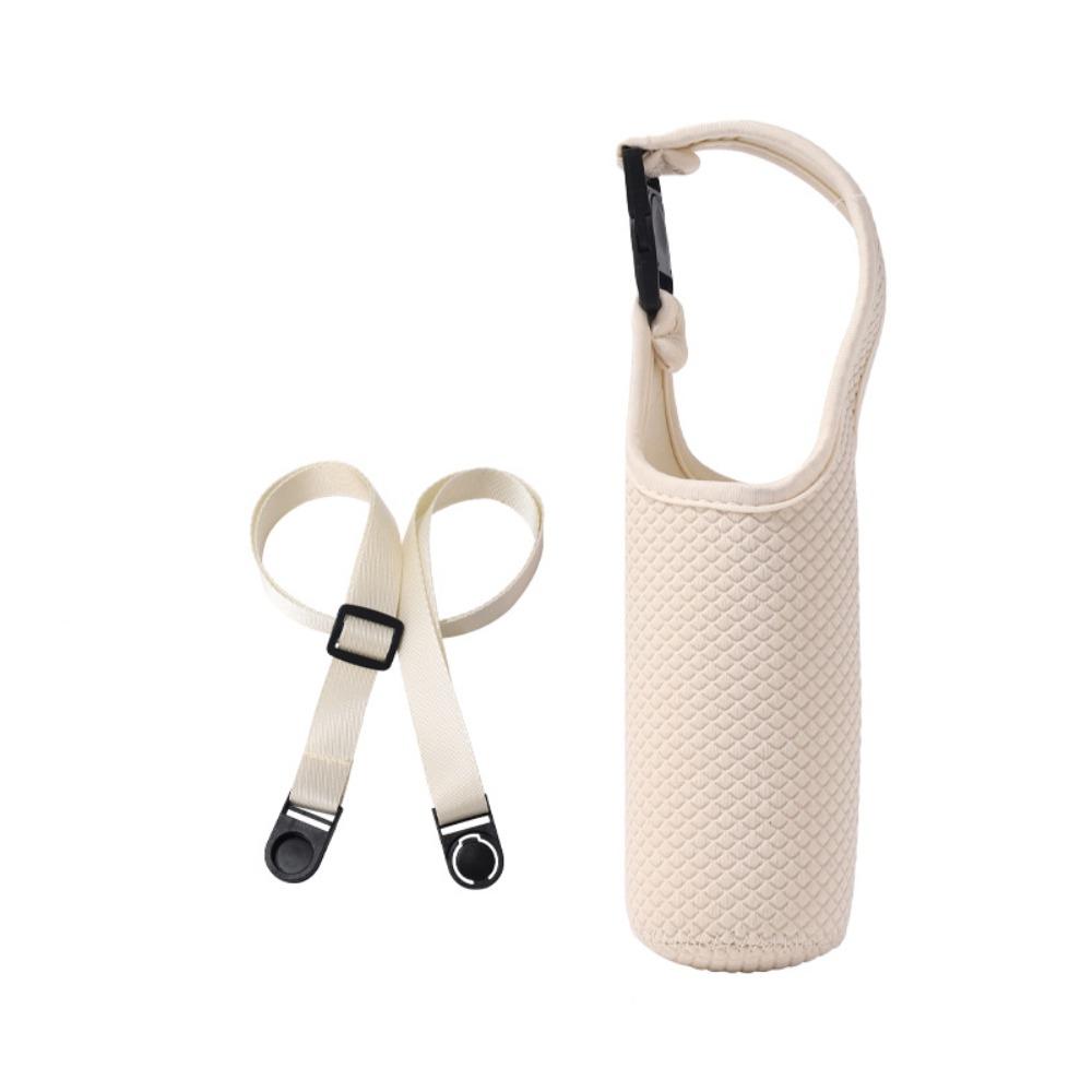 Neoprene Sport Water Bottle Cover Adjustable Shoulder Strap Vacuum Cup Sleeve Children