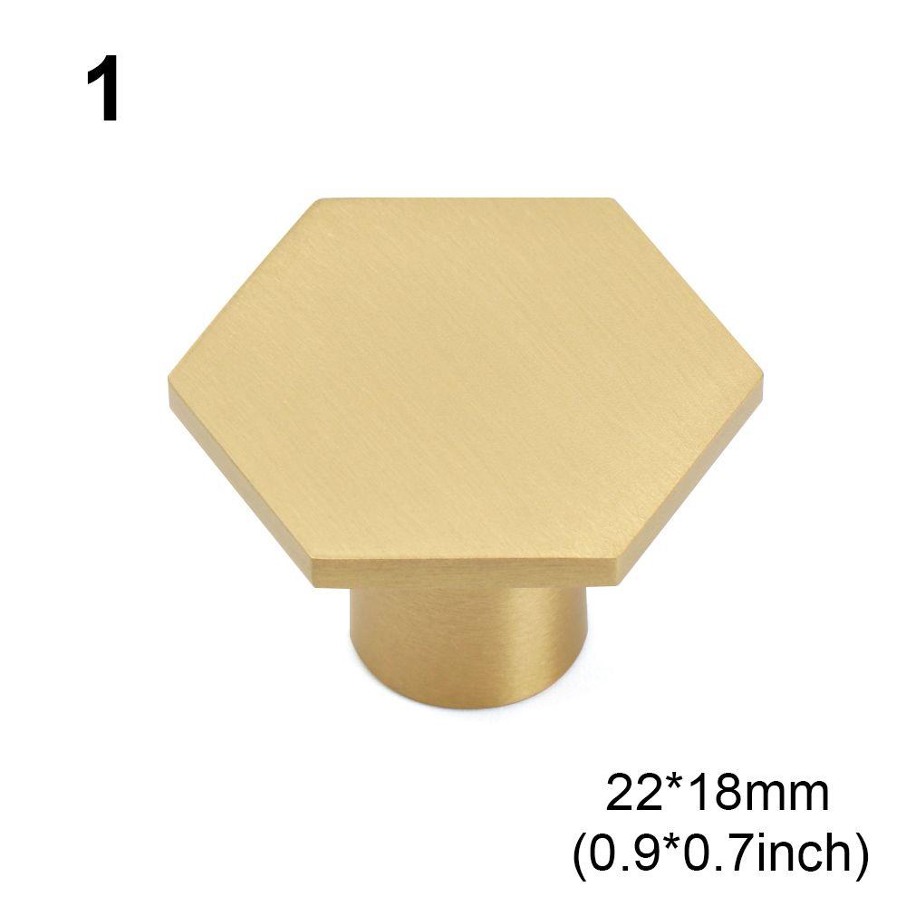 Safety Antique European Style Hexagon Single Hole Furniture Knobs Wardrobe Pulls Door Handles