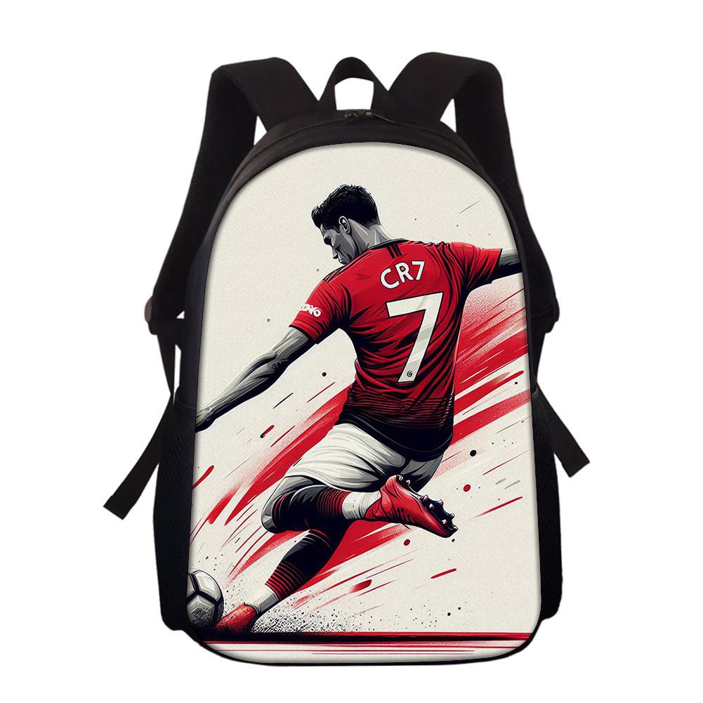 Football Messi Anime Cartoon Character Student Backpack For Kids Schooling