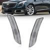 2PCS  Front Bumper Side Marker Turn Signal Light Housings For 2013 2014 2015 2016 2017 Cadillac XTS No Bulb/Socket  Included zs4