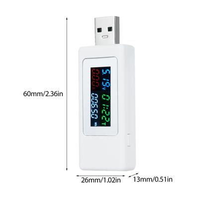USB Tester USB Power Meter Voltage Current Tester 4 30V 0 6.5A 0 195W Safety QC Fast Charging Voltmeter Ammeter