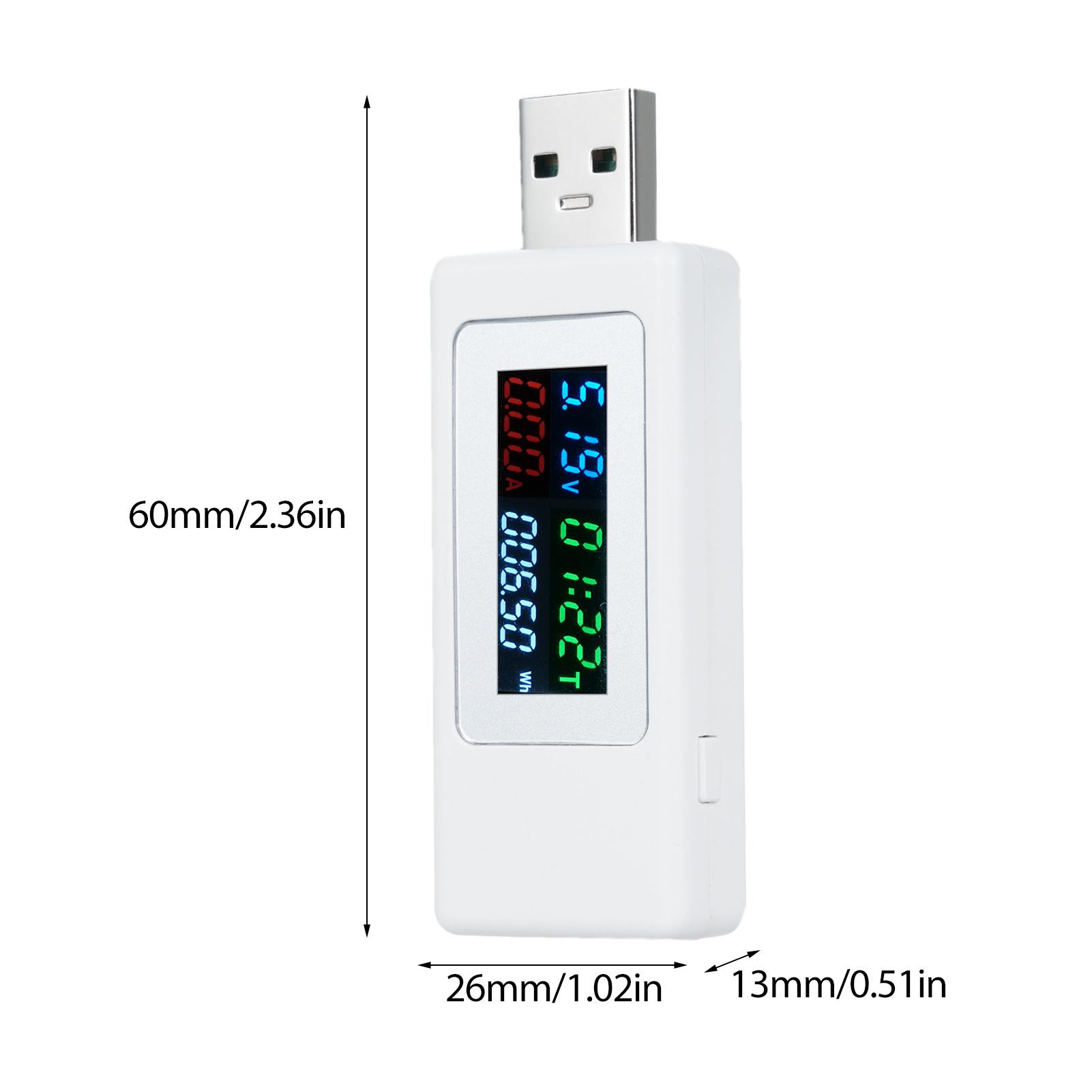 

4 to 30V USB , Fast Charging Multimeter LCD Voltage Meter Tool for Cable Battery, Accurate Range, High , Automatically Save Data, sy to Rd, Sm