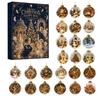2026 Christmas Countdown Calenda, 24 Acrylic Snow Globe Christmas Tree Ornaments,Holiday Gift for Christmas