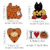 4 Styles Creative Two Use Halloween Magnetic Brooches Pumpkin Head Pins Fridge Magnet Dual-Use Festival Jewelry
