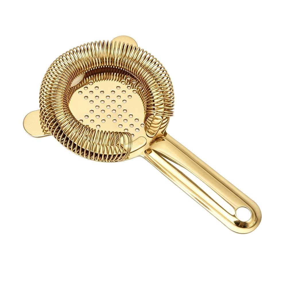 High-Density Spring Bar Strainer Anti Rust Ice Strainer Professional Drink Strainer  Restaurants